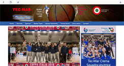 Desktop Screenshot of basketteamcrema.com