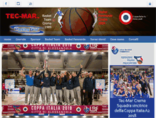 Tablet Screenshot of basketteamcrema.com